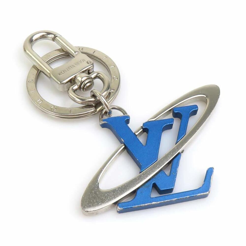 Louis Vuitton LOUIS VUITTON Charm Keyring Porte Clés LV Initials Cosmic Metal...